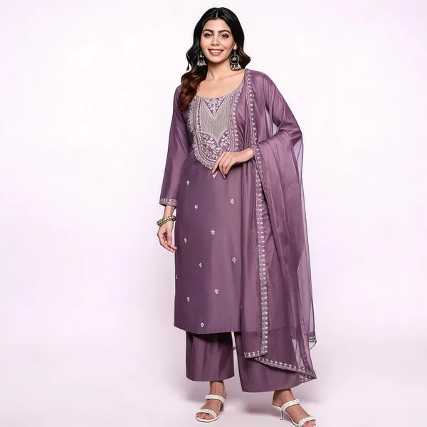 Purple_Cotton_Straight_Printed_Kurta_Set_For_Women