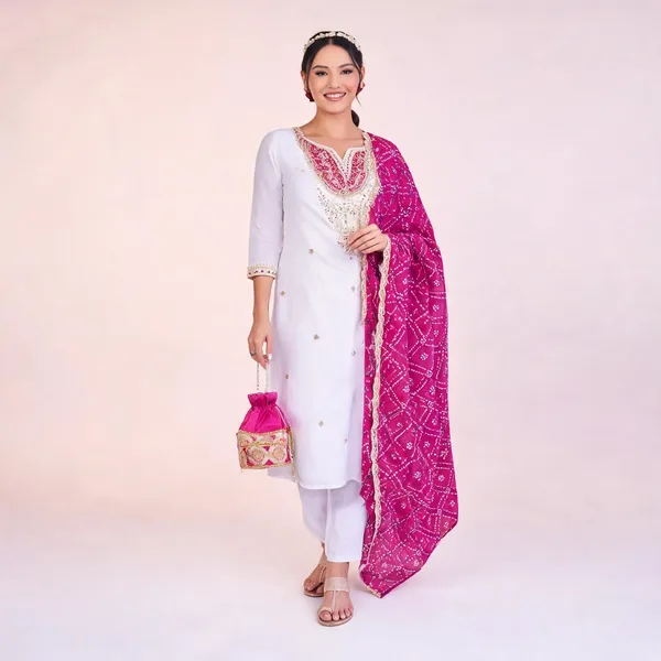 White_Cotton_Printed_Straight_Kurta_Set_For_Women
