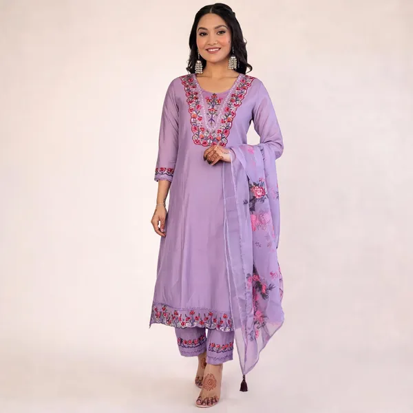 Purple_Cotton_Straight_Kurta_Set_For_Women