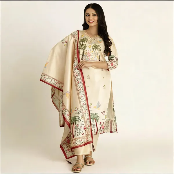 Beige_Cotton_Embroidered_Kurta_Set_For_Women