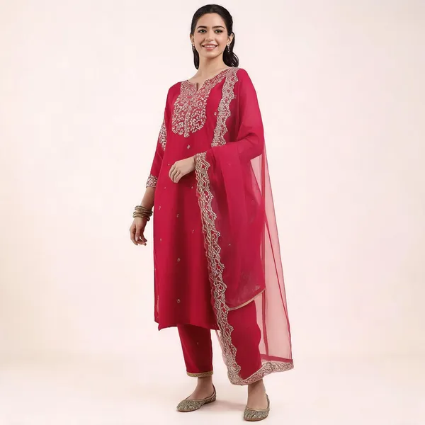 Pink_Chanderi_Straight_Embroidered_Kurta_With_Salwar_&_Dupatta_For_Women