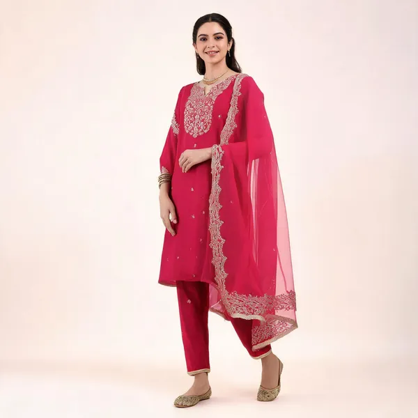 Pink_Chanderi_Straight_Embroidered_Kurta_With_Salwar_&_Dupatta_For_Women