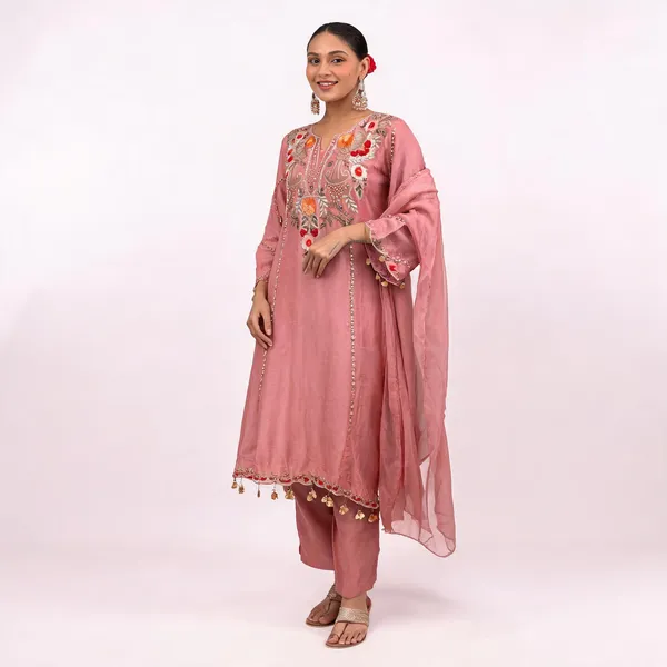 Pink_Cotton_Flared_Anarkali_Printed_Kurta_Set_For_Women