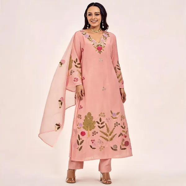 Pink_Cotton_Embroidered_Kurta_Set_For_Women