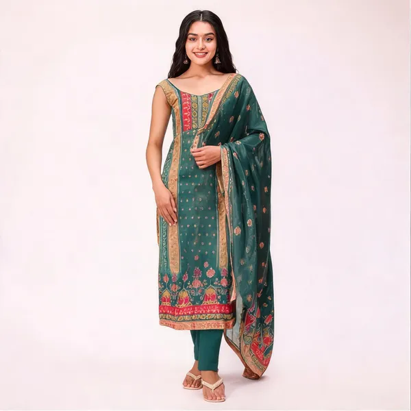 Green_Cotton_Straight_Floral_Printed_Kurta_Set_For_Women