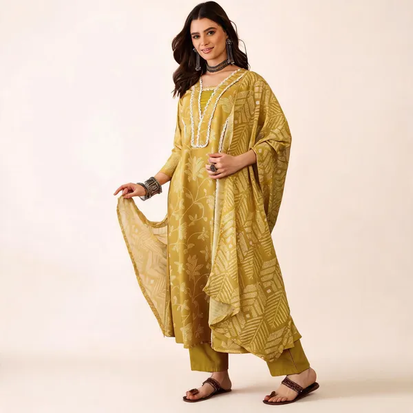 Gold_Rayon_Straight_Embroidered_Kurta_Set_For_Women