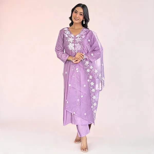 Lavender_Rayon_Straight_Embroidered_Kurta_Set_For_Women