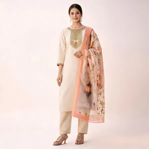 Beige_Rayon_Straight_Embroidered_Kurta_Set_For_Women