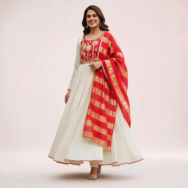 Red_Silk_Embroidered_Kurta_Set_For_Women