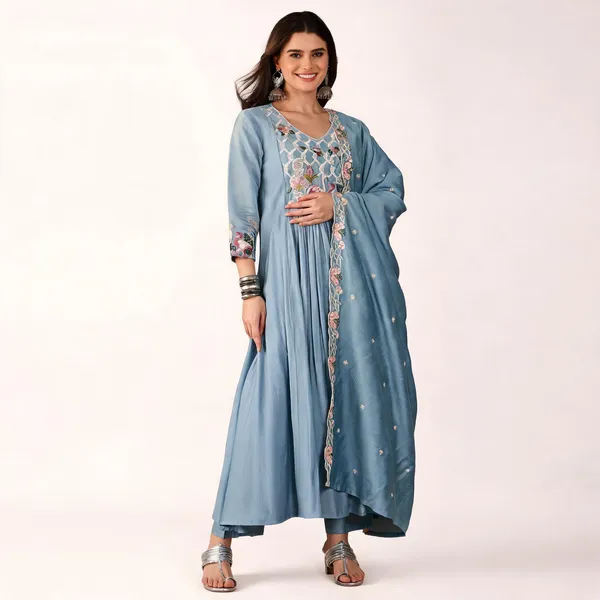 Light_Blue_Silk_Embroidered_Kurta_Set_For_Women