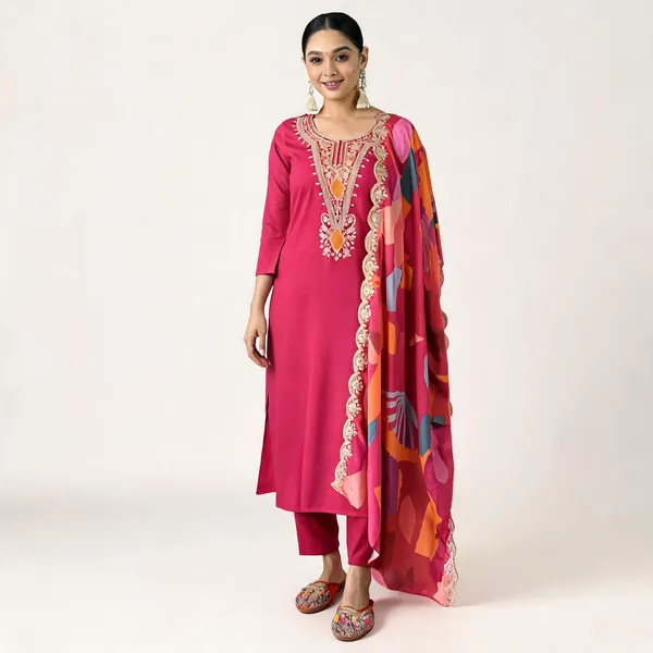 Pink_Cotton_Printed_Straight_Kurta_Set_For_Women