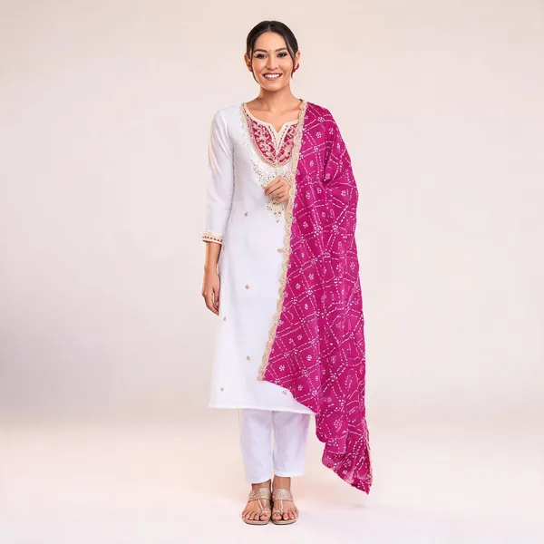White_Pink_Cotton_Straight_Embroidered_Kurta_Set_For_Women