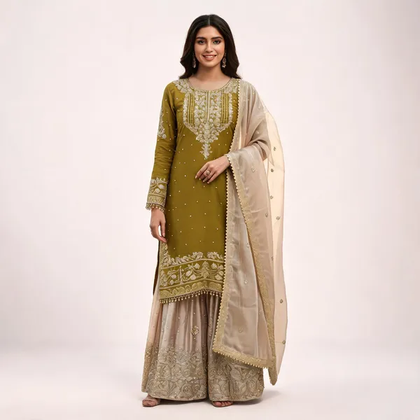 Green_Silk_Blend_Embroidered_Festive_Kurta_Set_For_Women