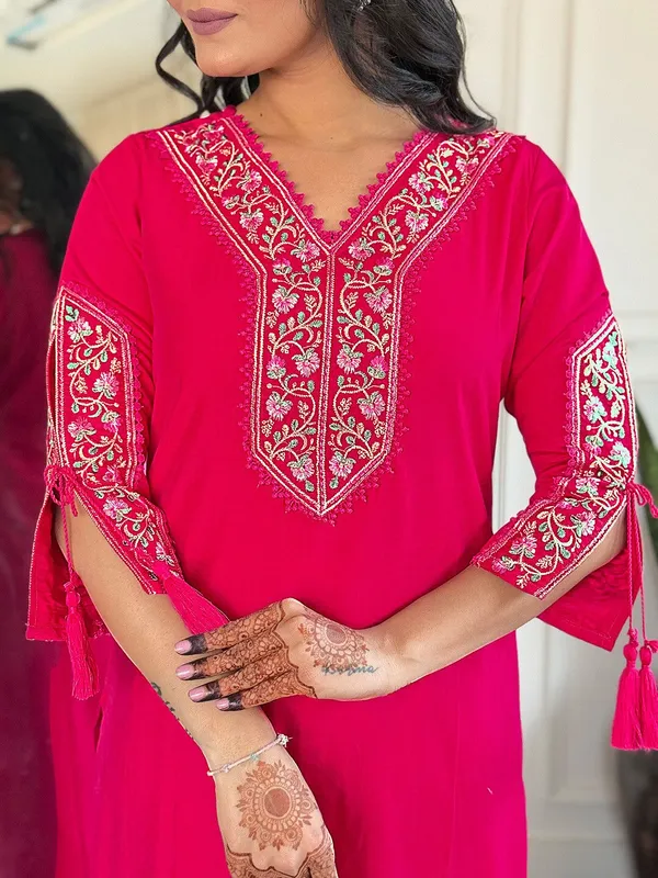 Pink_Cotton_Printed_Kurta_Set_For_Women