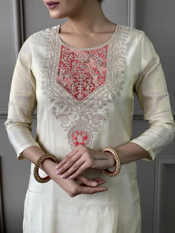 Beige_Cotton_Straight_Embroidered_Kurta_Set_For_Women