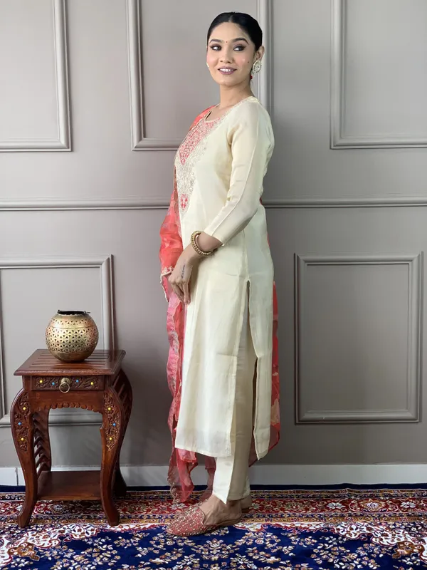 Beige_Cotton_Straight_Embroidered_Kurta_Set_For_Women