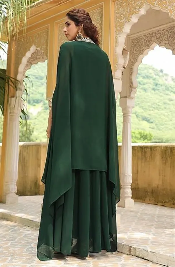Dark_Green_Cotton_Straight_Embroidered_Kurta_Set_For_Women