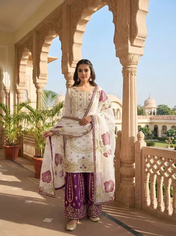 Cream_Cotton_Straight_Embroidered_Kurta_Palazzo_Set_For_Women