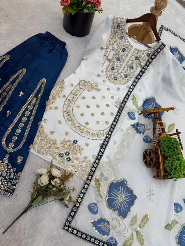 Blue_Cotton_Embroidered_Kurta_Set_For_Women