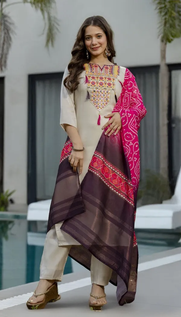 Beige_Viscose_Straight_Embroidered_Kurta_Set_For_Women