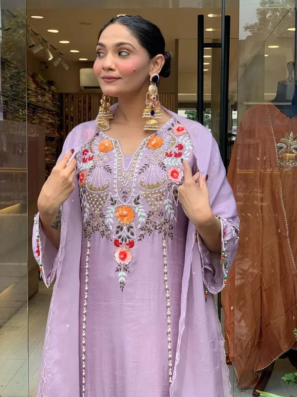 Purple_Cotton_Embroidered_Kurta_Trouser_Dupatta_Set_For_Women