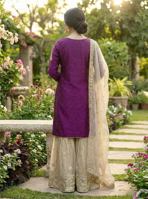 Purple_Gmy_Silk_Embroidered_Kurta_Trouser_Dupatta_Set_For_Women