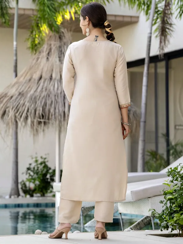 Beige_Rayon_Straight_Embroidered_Kurta_With_Pant_&_Dupatta_For_Women