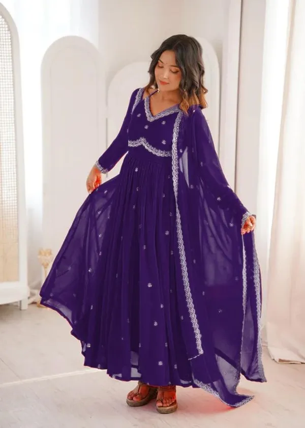 Purple_Muslin_Anarkali_Embroidered_Kurta_Set_For_Women