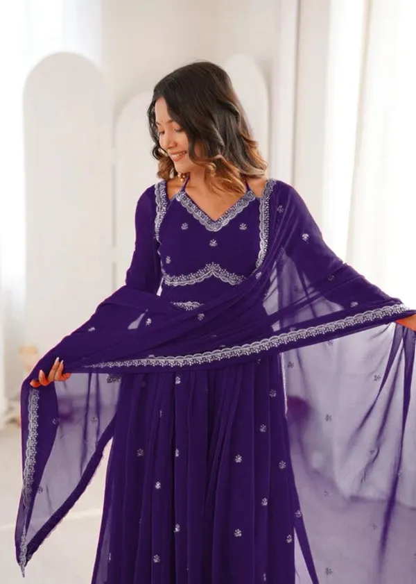 Purple_Muslin_Anarkali_Embroidered_Kurta_Set_For_Women