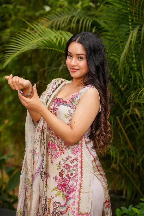 Beige_French_Crepe_Straight_Floral_Printed_Kurta_Set_For_Women