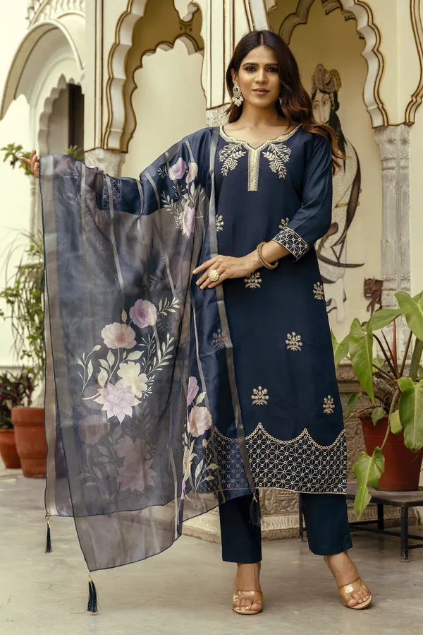 Blue_Cotton_Straight_Embroidered_Kurta_Set_For_Women
