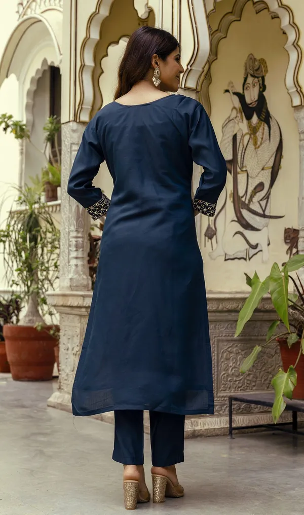 Blue_Cotton_Straight_Embroidered_Kurta_Set_For_Women