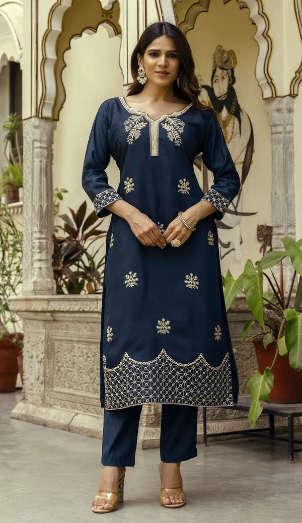 Blue_Cotton_Straight_Embroidered_Kurta_Set_For_Women