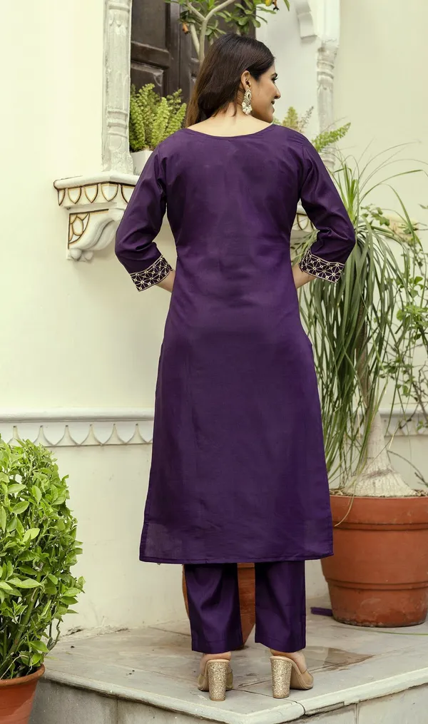 Purple_Cotton_Embroidered_Kurta_With_Pant_&_Dupatta_For_Women