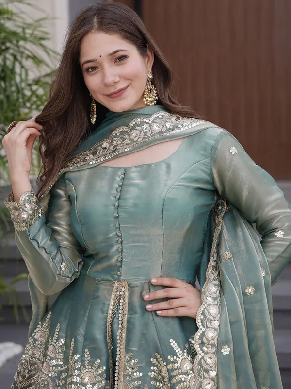 Multicolor_Silk_Anarkali_Embroidered_Kurta_Set_For_Women