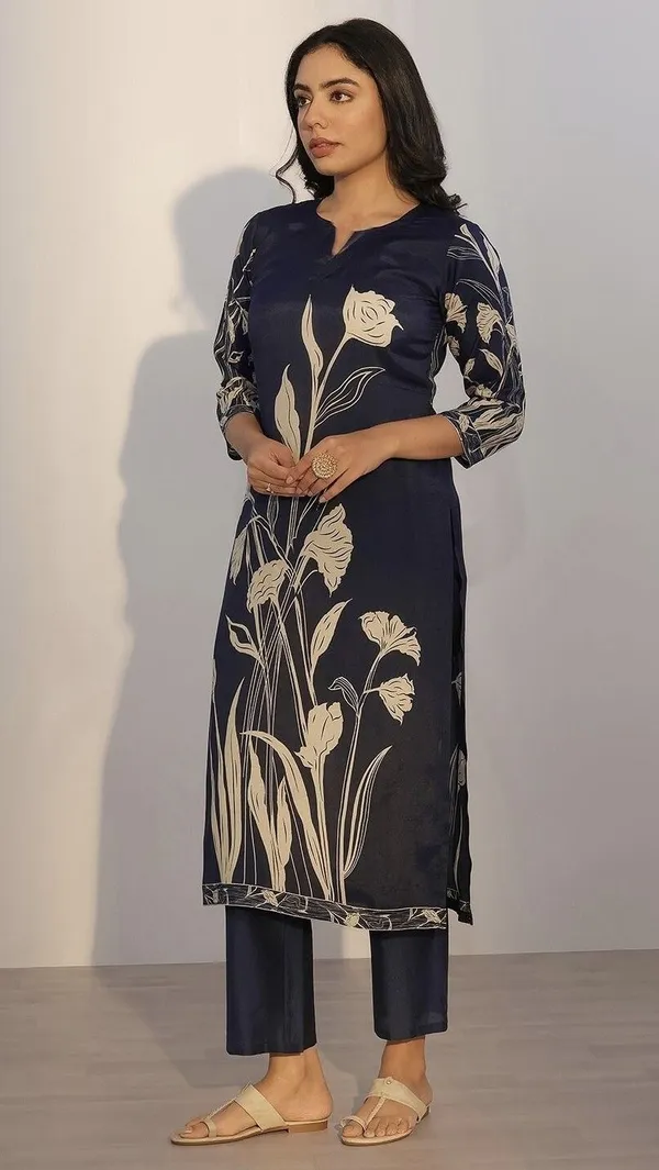 Dark_Blue_Cotton_Embroidered_Kurta_Set_For_Women