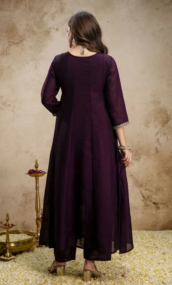 Purple_Vichitra_Silk_Straight_Embroidered_Kurta_Set_For_Women
