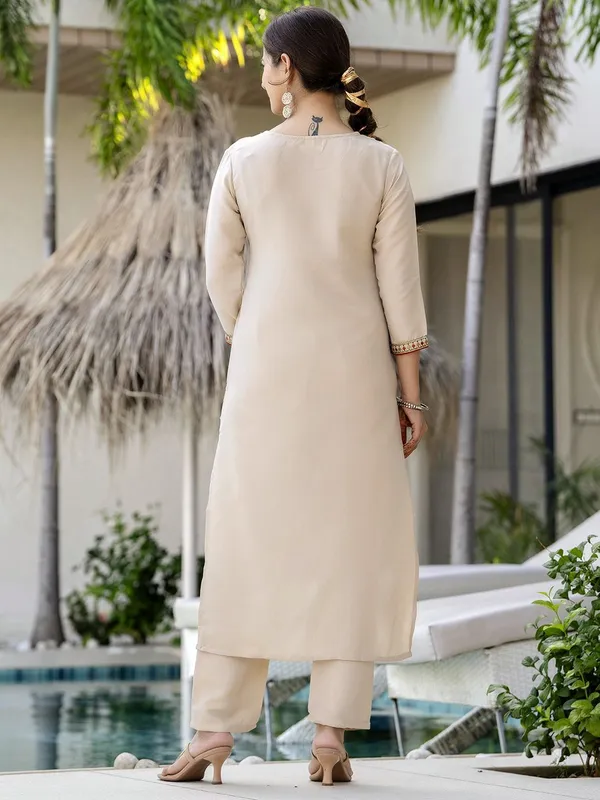 Beige_Rayon_Straight_Embroidered_Kurta_Set_For_Women