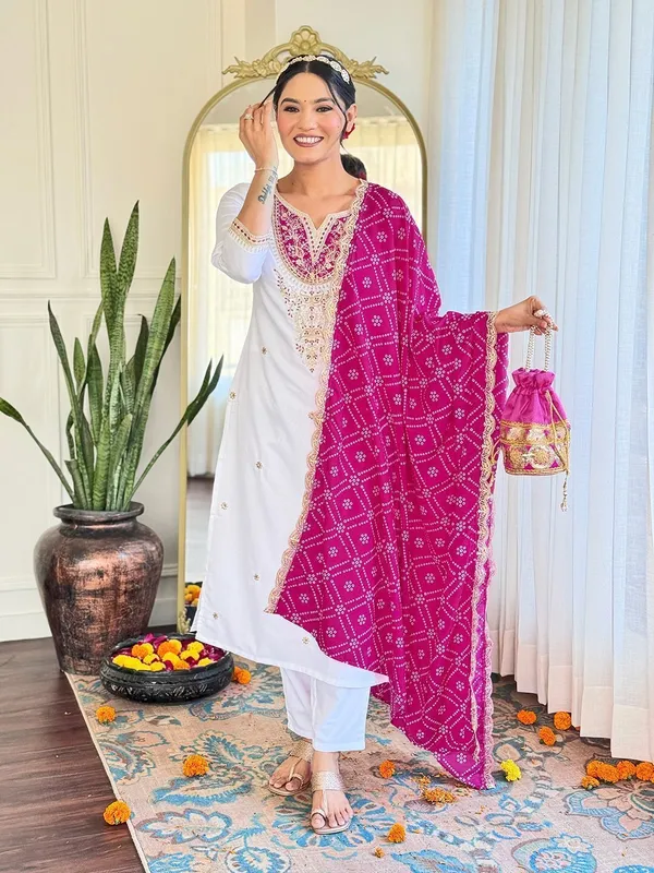 White_Pink_Cotton_Straight_Embroidered_Kurta_Set_For_Women