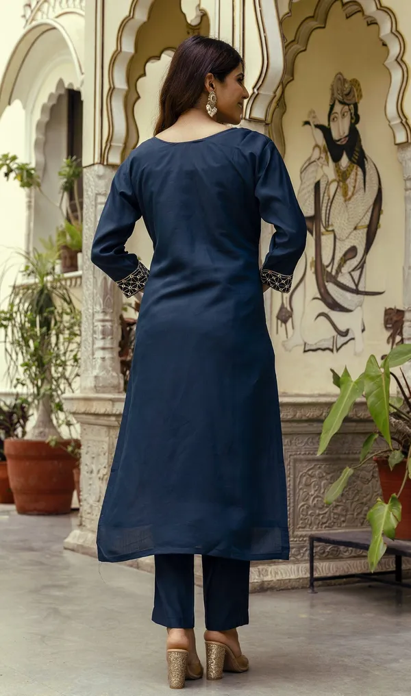 Blue_Cotton_Embroidered_Kurta_With_Pant_&_Dupatta_For_Women
