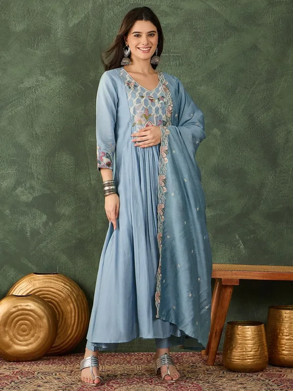 Light_Blue_Silk_Embroidered_Kurta_Set_For_Women