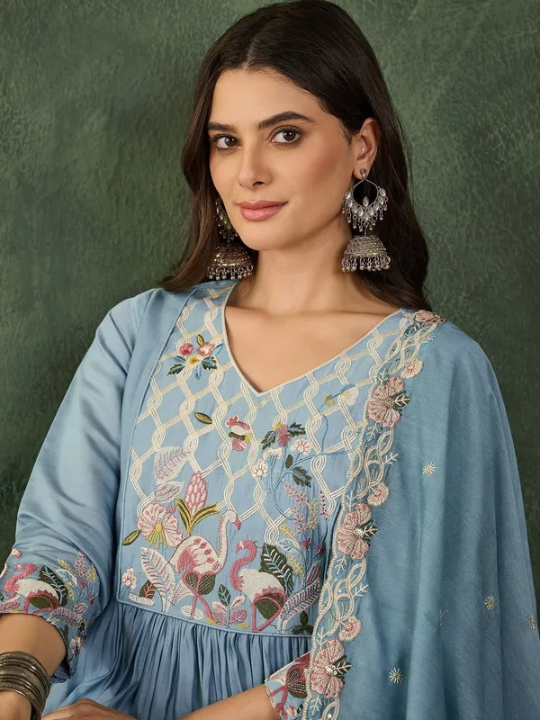 Light_Blue_Silk_Embroidered_Kurta_Set_For_Women