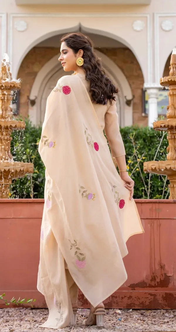 Cream_Cotton_Straight_Floral_Embroidered_Kurta_Set_For_Women
