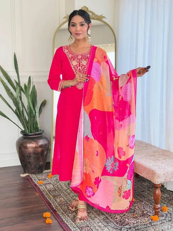 Pink_Cotton_Printed_Kurta_Set_For_Women