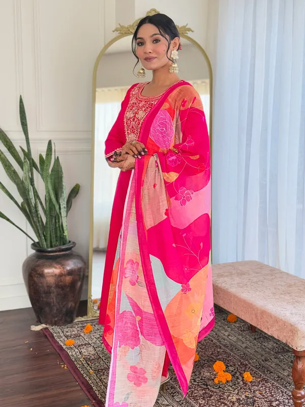 Pink_Cotton_Printed_Kurta_Set_For_Women
