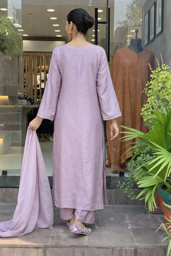 Light_Blue_Chanderi_Straight_Embroidered_Kurta_With_Pant_&_Dupatta_For_Women