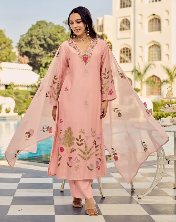 Pink_Cotton_Embroidered_Kurta_Set_For_Women