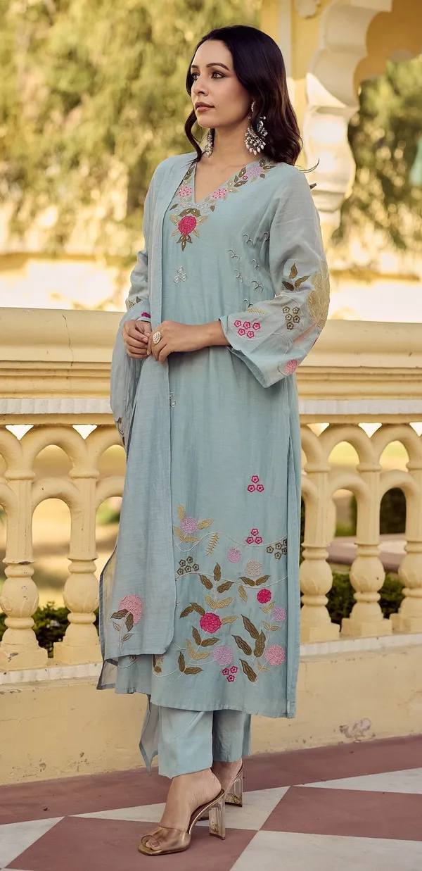 Grey_Cotton_Embroidered_Straight_Kurta_Pant_Dupatta_Set_For_Women