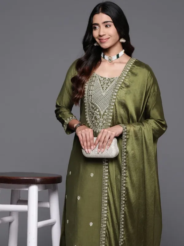 Light_Green_Cotton_Printed_Straight_Kurta_Pant_Dupatta_Set_For_Women