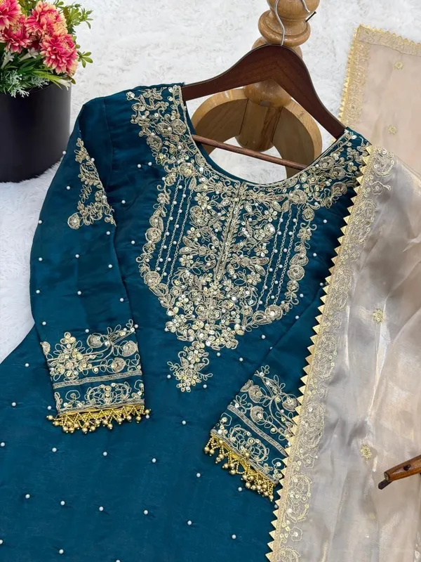 Dark_Blue_Silk_Embroidered_Kurta_Set_For_Women